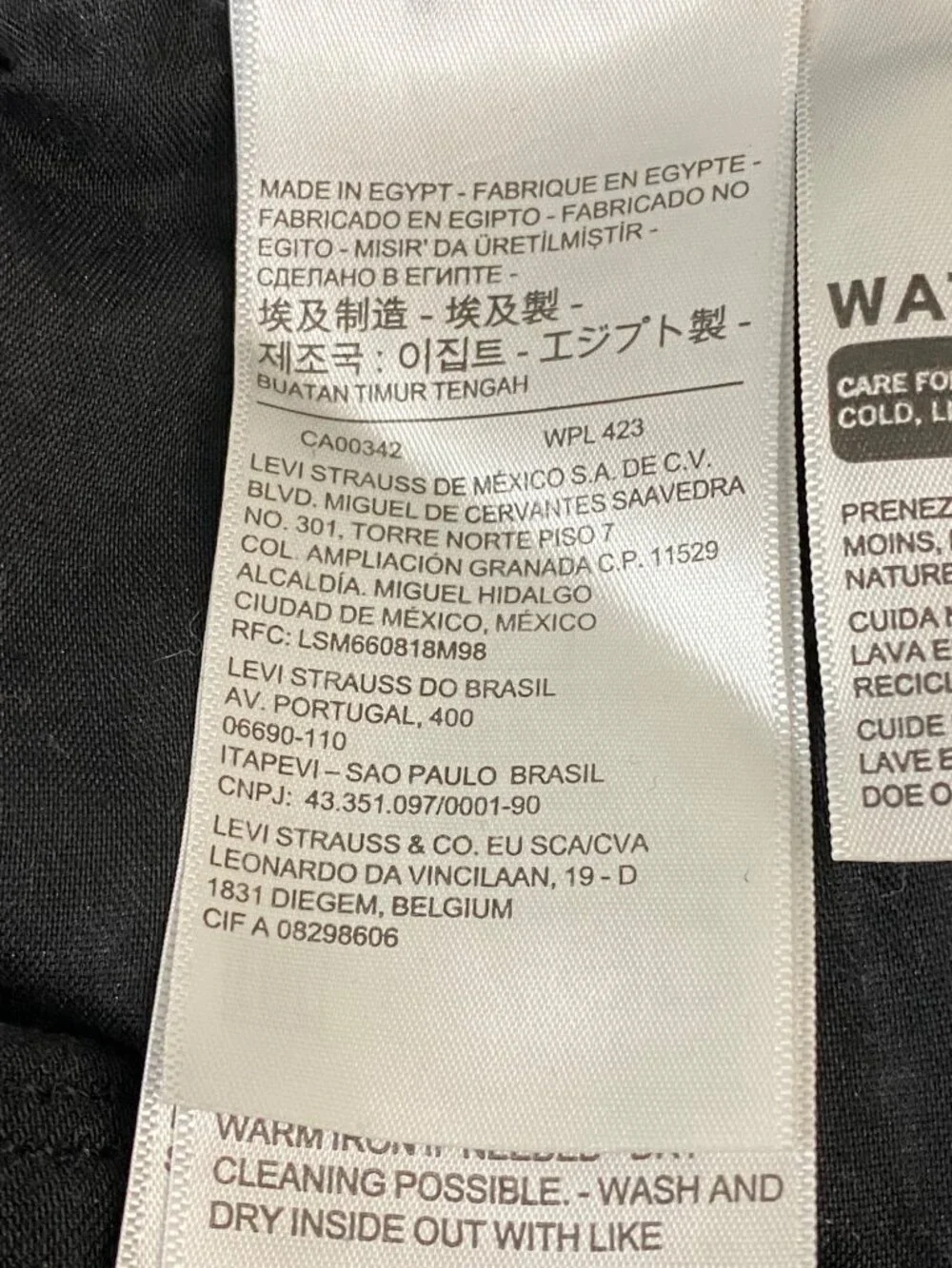 Levis 720 High Rise Super Skinny Jeans Womens 33x30 Black Stretch Denim - Picture 10 of 11